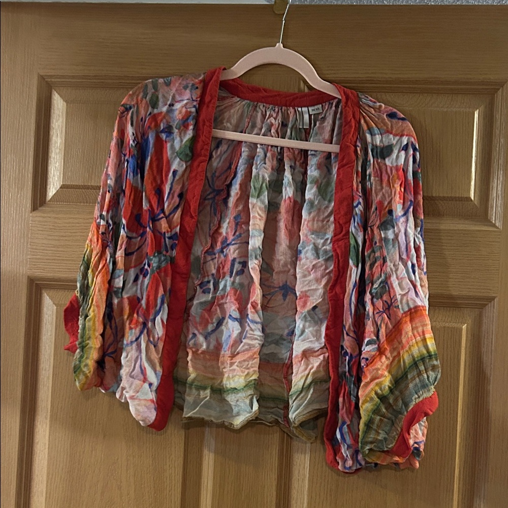 Blank NYC London Red Floral Garment